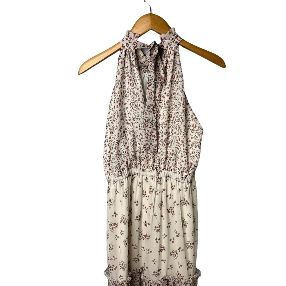 Bellevue Floral Tiered Maxi Dress Size Medium Ruffle Sleeveless Boho Cottagecore - Picture 4 of 9